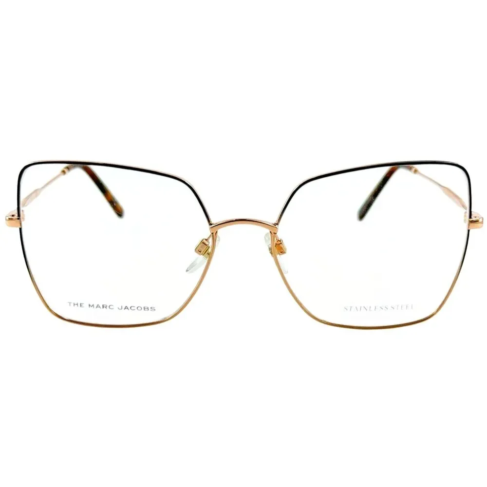 Marc Jacobs Marc 591 Womens Metal Eyeglass Frame OIQ Gold Brown 57-17 Stainless